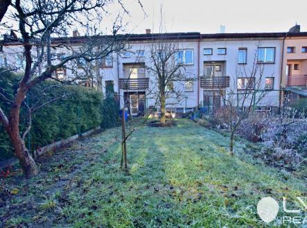 zahrada se vzrostlými stromy