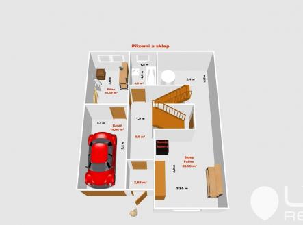 půdorys - přízemí a sklep