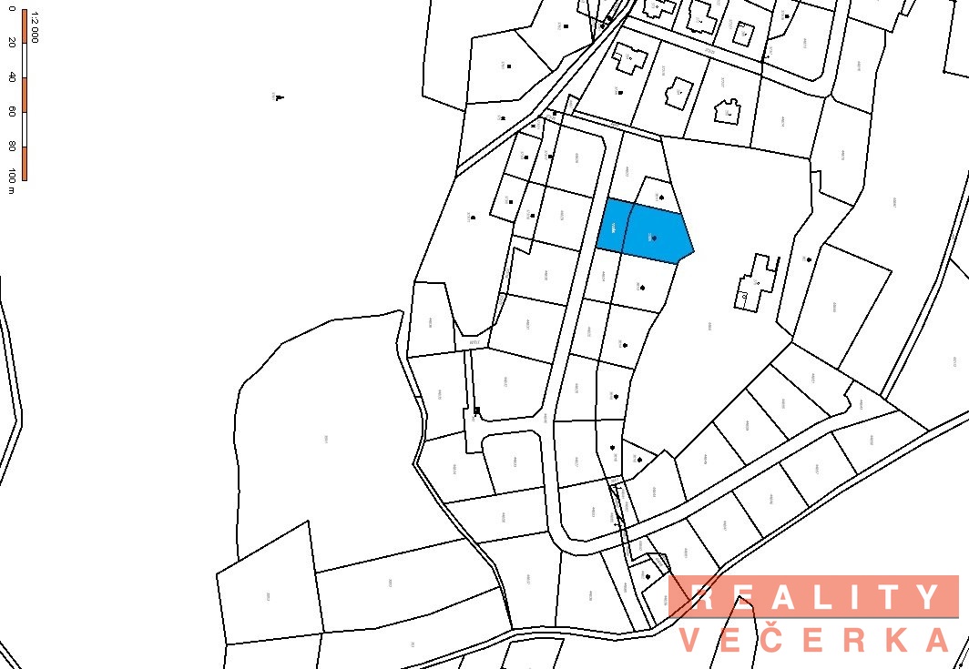 katastrální mapa k inzerátu