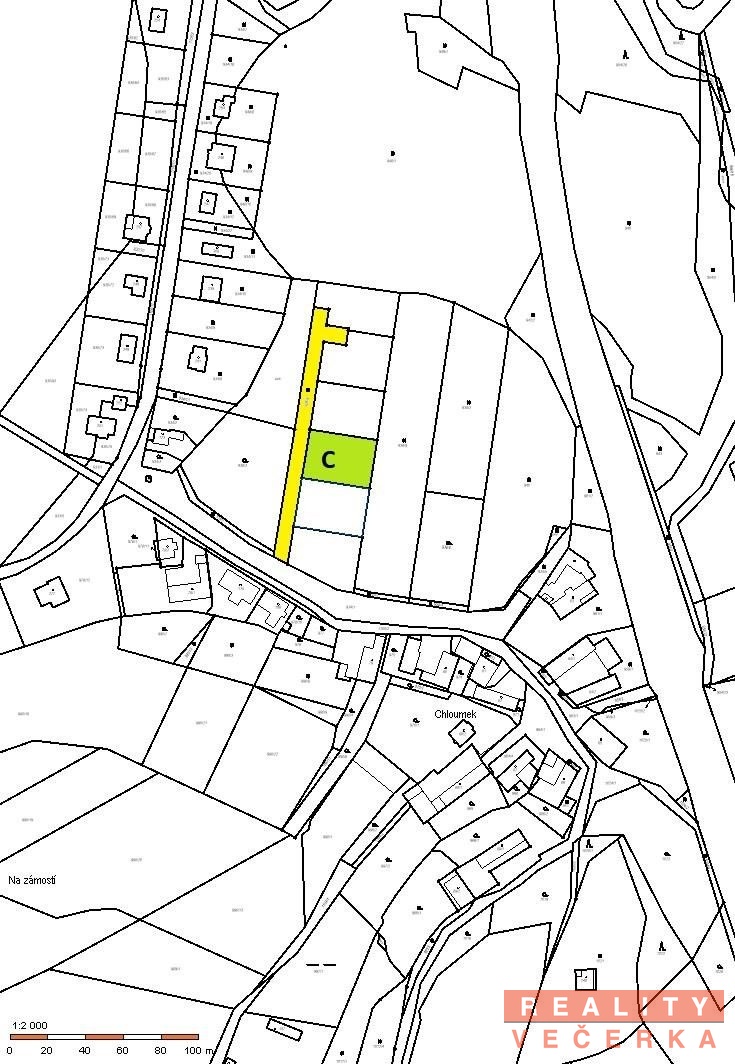 Prodej pozemky pro bydlení, 1 000 m2 - Újezd u Chocně - Chloumek