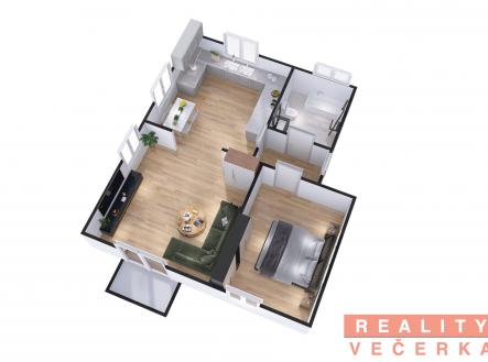 Prodej bytu, 2+1, 58 m²