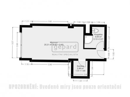 Prodej bytu, 1+kk, 32 m²