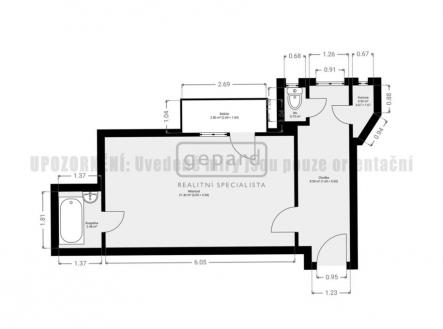 Prodej bytu, 1+1, 38 m²