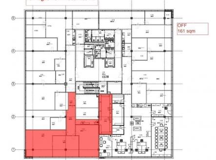 Pronájem kanceláře, 161 m²