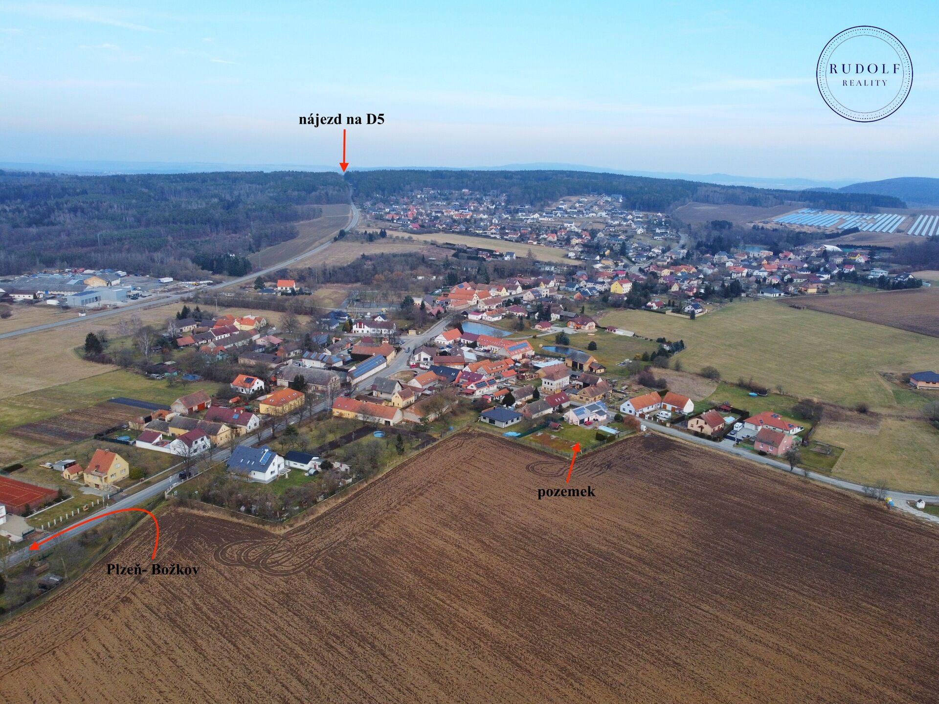 Prodej stavebního pozemku 769 m2, Plzeň- Letkov