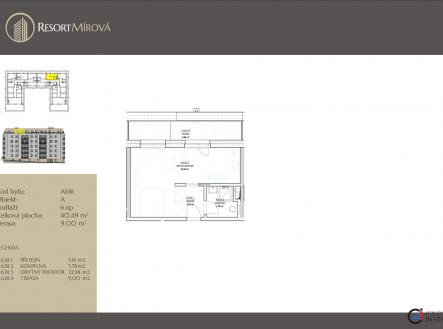 Prodej bytu, 1+kk, 49 m²