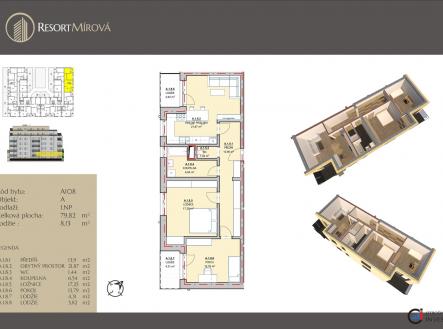 Prodej bytu, 3+kk, 88 m²