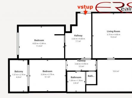 Prodej bytu, 3+1, 66 m²