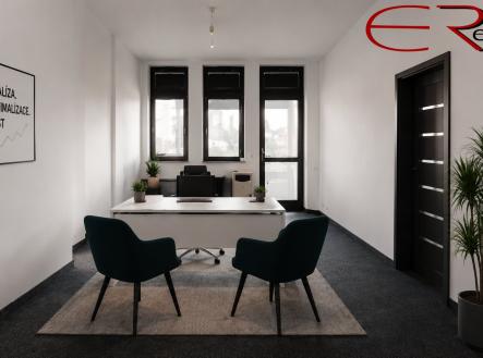 Pronájem kanceláře, 54 m²