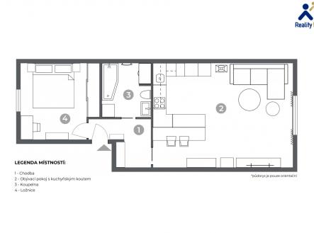 Prodej bytu, 2+kk, 62 m²