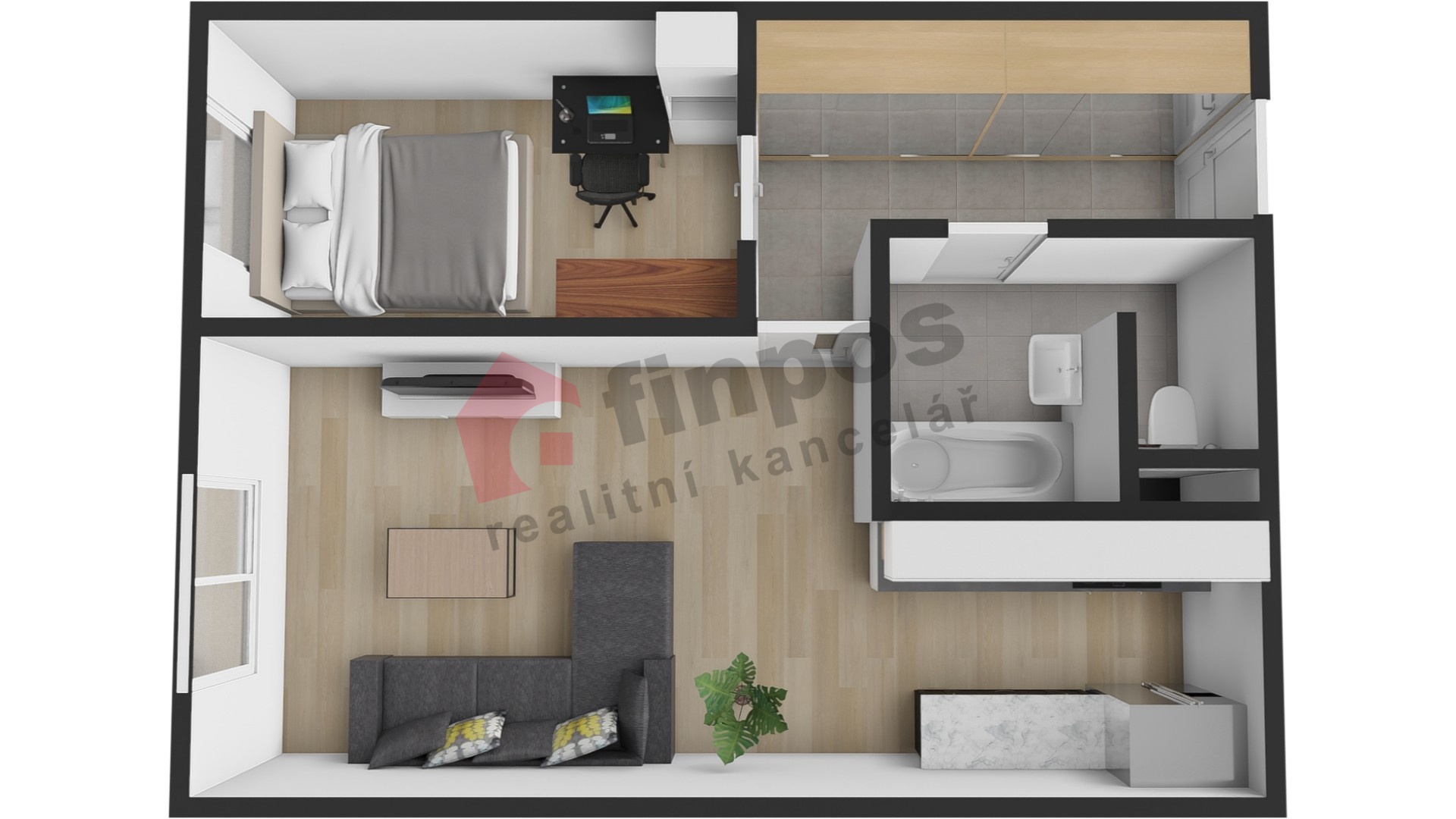 Prodej bytu 2+kk, Kolín – byt po rekonstrukci