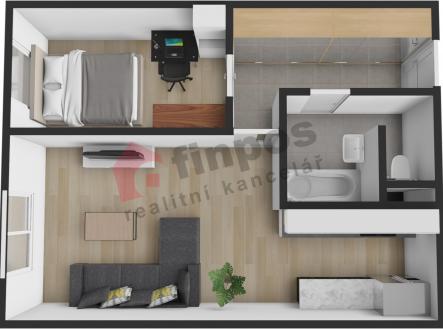 Prodej bytu, 2+kk, 43 m²