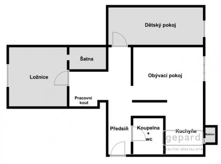 Prodej bytu, 3+1, 70 m²