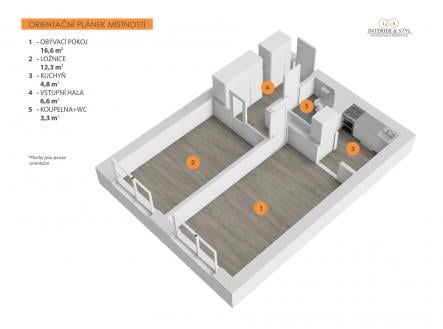 Prodej bytu, 2+kk, 44 m²