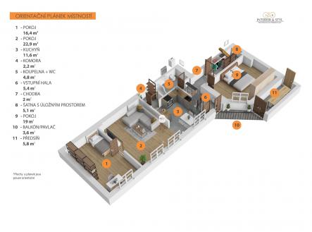 Pronájem bytu, 4+kk, 99 m²