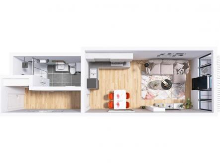 Prodej bytu, 1+kk, 40 m²