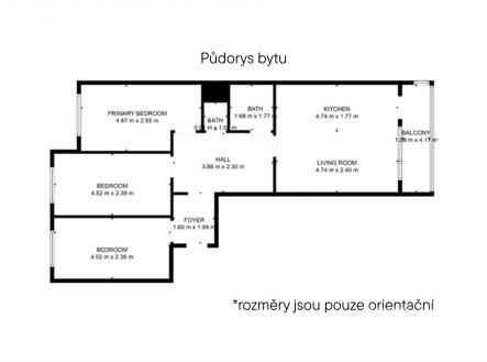 Prodej bytu, 4+kk, 80 m²