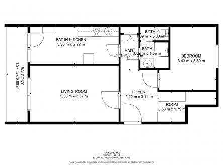 Pronájem bytu, 2+1, 72 m²