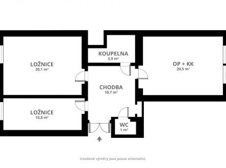 Pronájem bytu, 3+kk, 70 m²