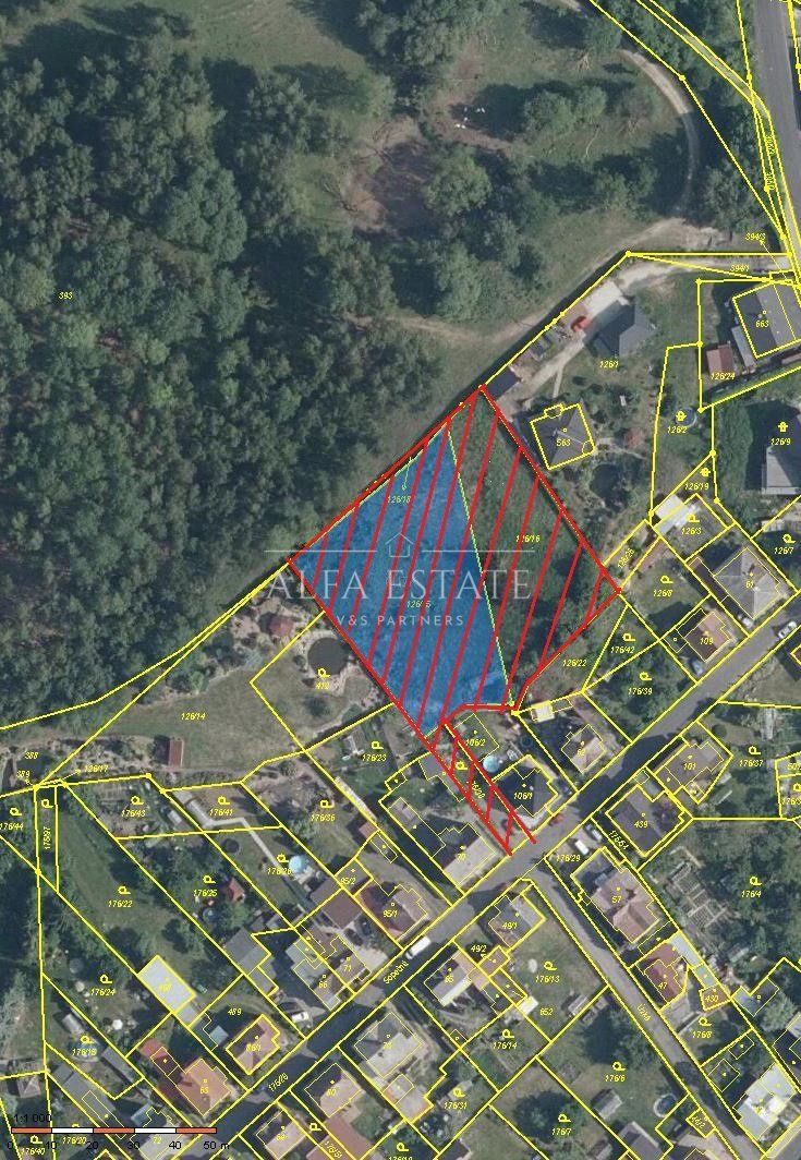 Prodej  stavebního pozemku 3736 m2, ul.Sopečná, Tašovice
