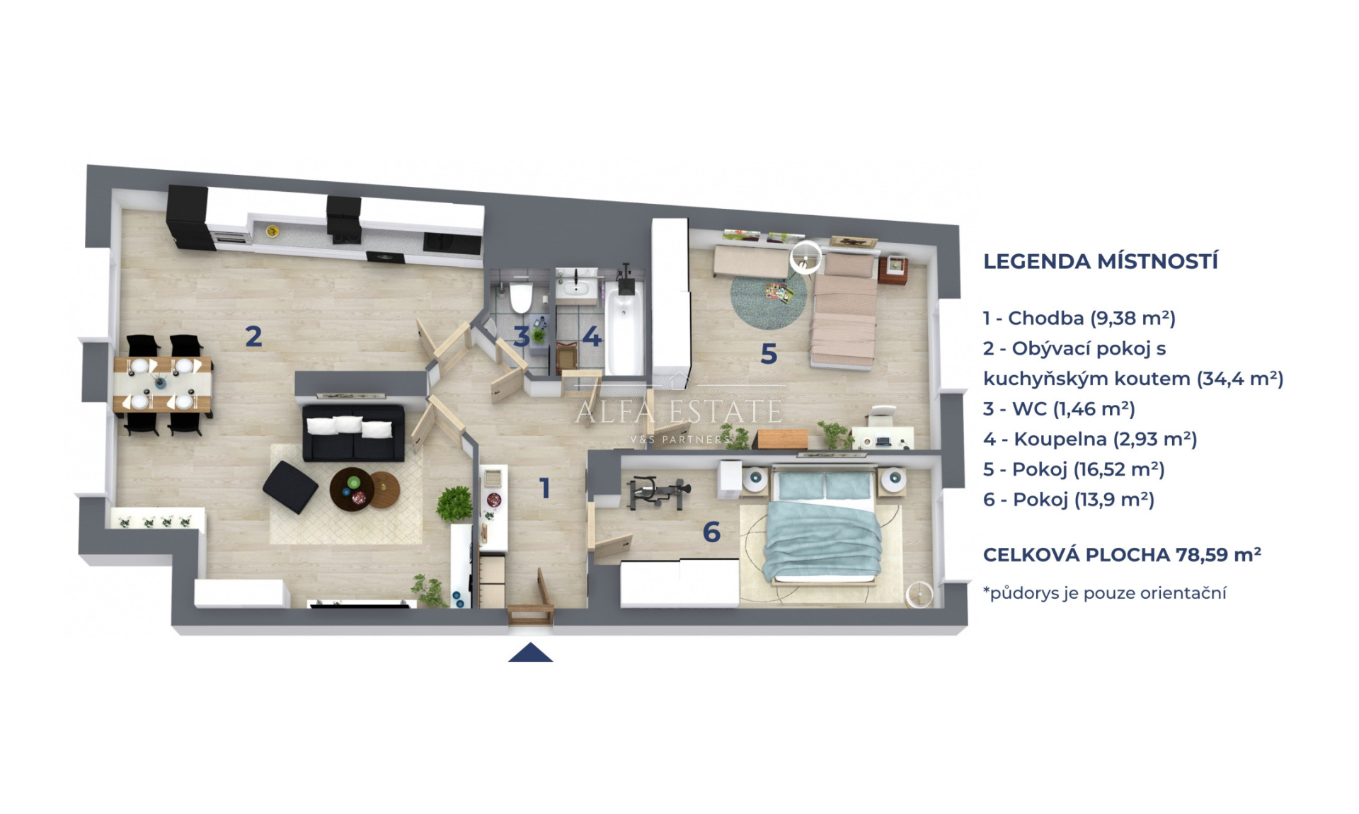 Prodej bytu 3kk,91 m2, ul. Nábřeží Jana Palacha, Karlovy Vary