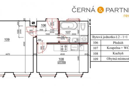 Pronájem bytu, 1+1, 40 m²