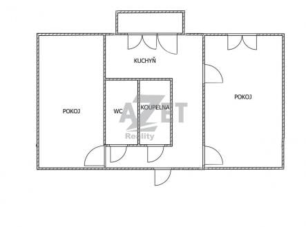 Prodej bytu, 2+1, 53 m²