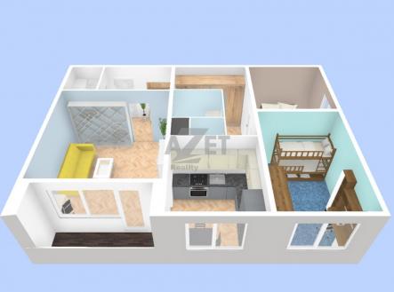 Prodej bytu, 3+1, 66 m²