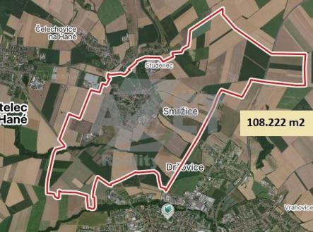 Prodej pozemku, zemědělská půda, 108 222 m²