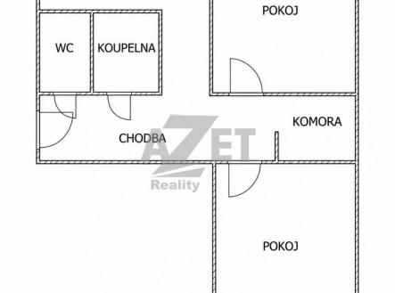 Prodej bytu, 2+1, 50 m²