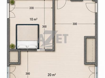 Prodej bytu, 2+kk, 42 m²