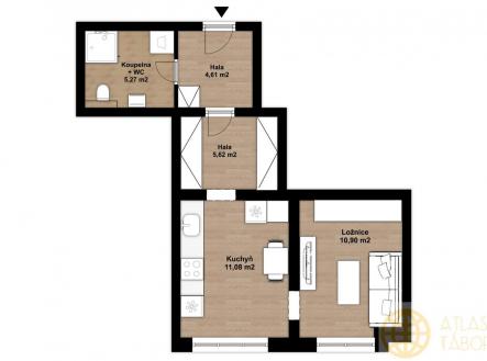 Pronájem bytu, 1+1, 37 m²