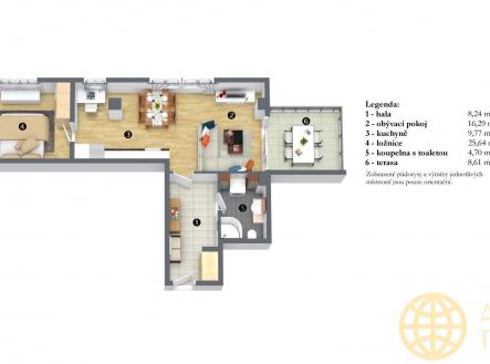 Prodej bytu, 2+kk, 52 m²