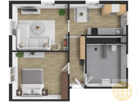 Prodej bytu, 2+1, 54 m²