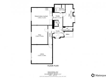 Prodej bytu, 4+kk, 105 m²