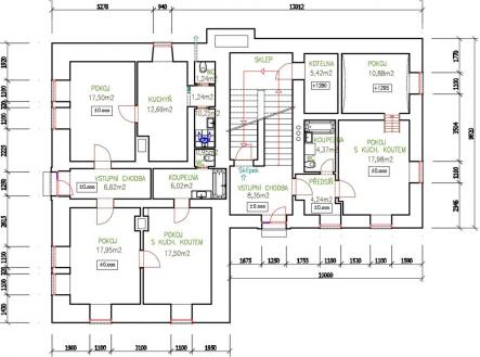 Prodej - nájemní dům, 430 m²