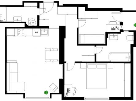 Prodej bytu, 3+kk, 68 m²
