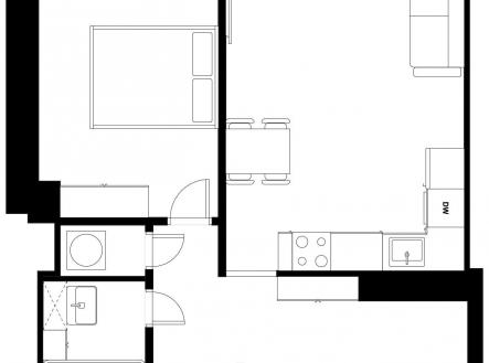 Prodej bytu, 2+kk, 53 m²