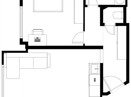 Pronájem bytu, 2+kk, 45 m²