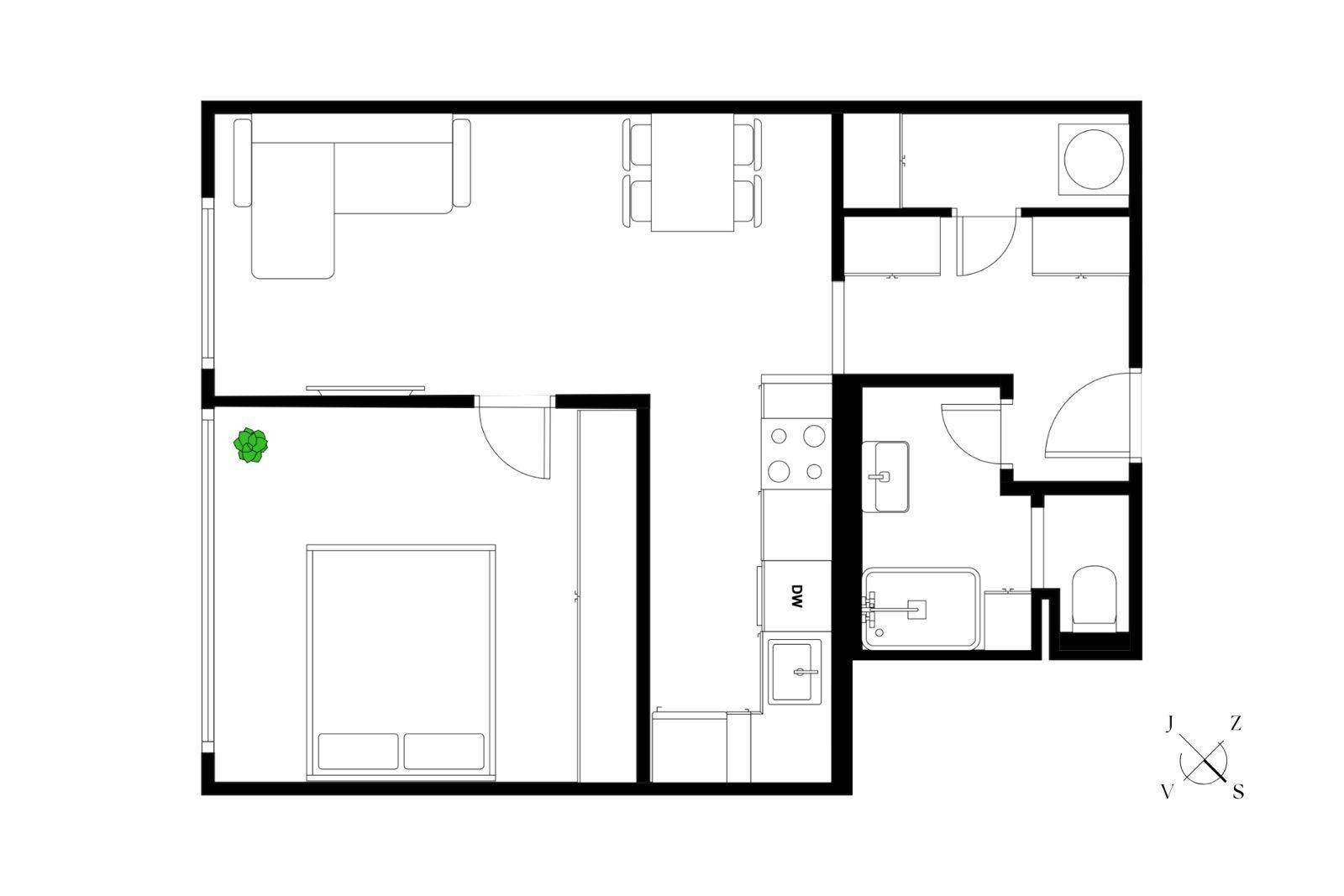 Prodej byt 2 + kk, 42㎡|Hlavní město Praha, Praha, Praha 10, Vršovice, Bulharská 1401/38, 10100