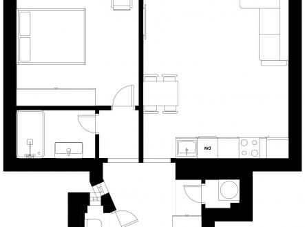 Pronájem bytu, 2+kk, 50 m²
