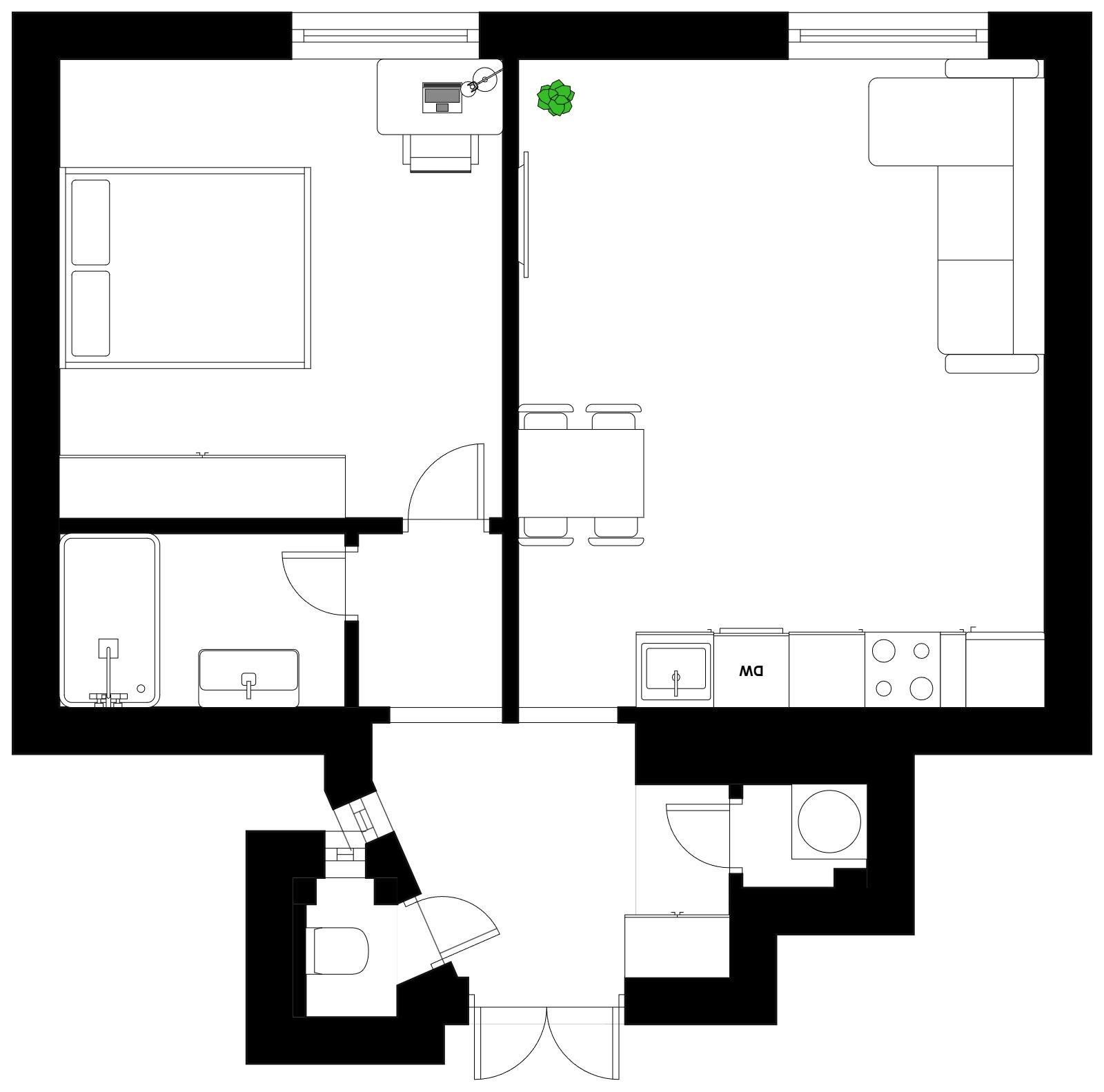 Pronájem byt 2 + kk, 50㎡|Hlavní město Praha, Praha, Praha 4, Nusle, U křížku 1398/14, 14000
