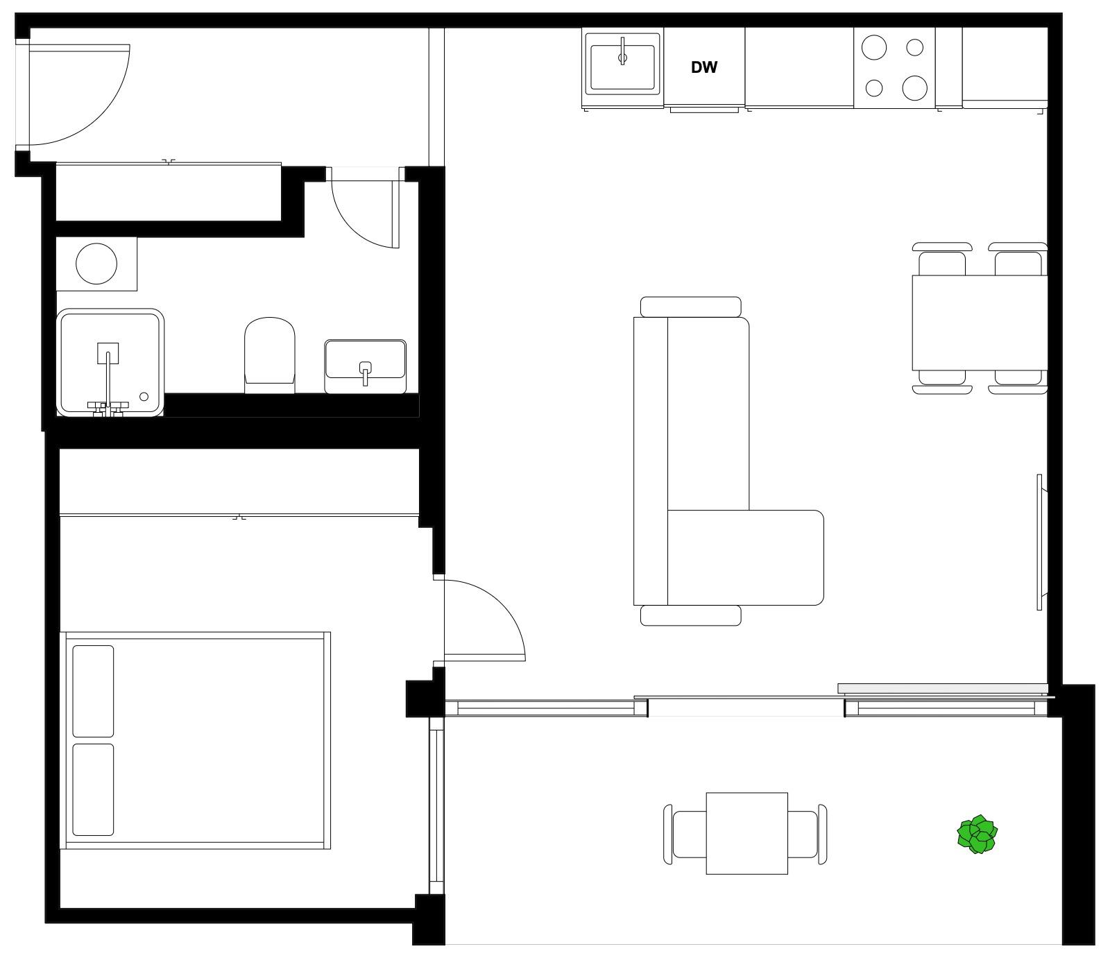 Pronájem byt 2 + kk, 48㎡|Hlavní město Praha, Praha, Praha 3, Žižkov, Biskupcova 1643/37, 13000