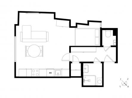 Prodej bytu, 1+kk, 35 m²