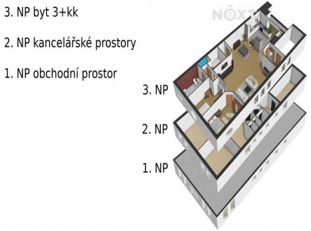 Prodej - komerční objekt, obchodní centrum, 282 m²