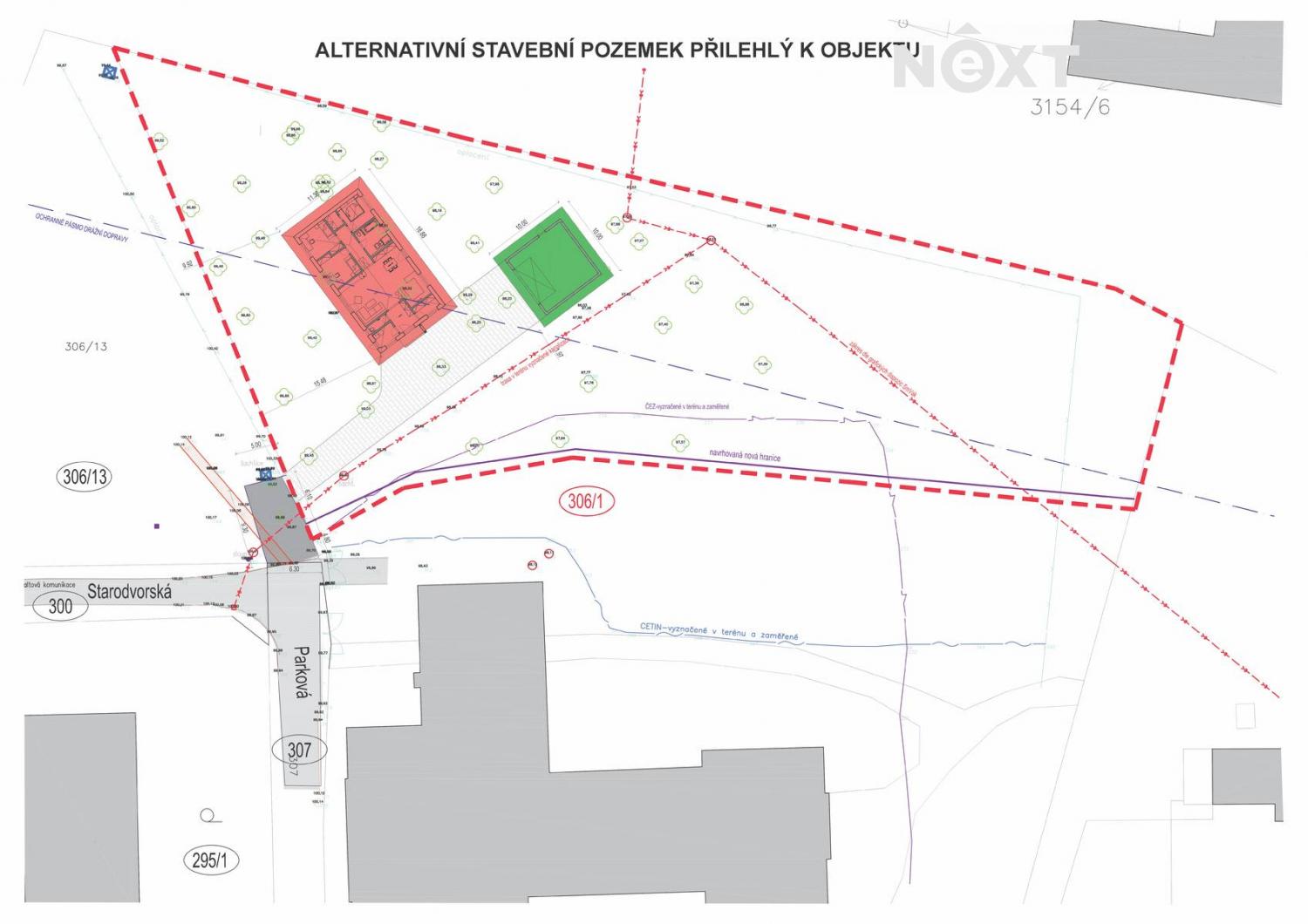 Prodej pozemek Komerční|Moravskoslezský kraj, Karviná, Horní Suchá, Parková 1326/1, 73535