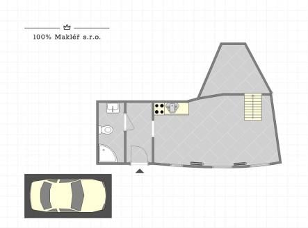 Pronájem bytu, 2+kk, 37 m²