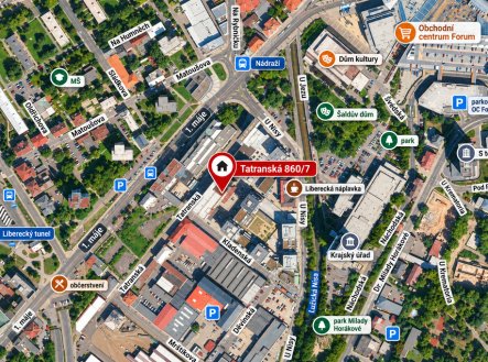 Pronájem bytu, 3+kk, 62 m²