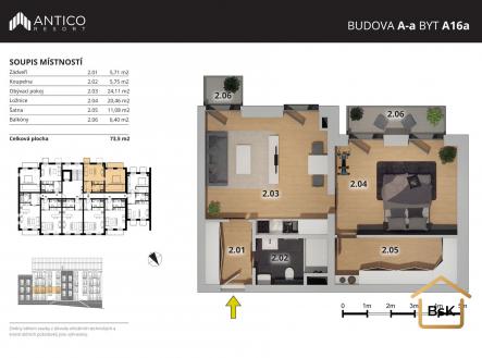 Prodej bytu, 2+kk, 67 m²