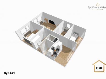 Prodej bytu, 4+1, 74 m²